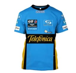 Short-sleeved round-neck sports T-shirt, fitness sports short-sleeved breathable quick-drying retro casual racing clothing