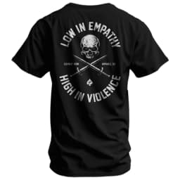 Low in Empathy High in Violence Men's T-Shirt - Combat Iron Military T-shirt - Suitable for Sports Wear Pure Cotton