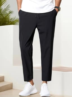 Spring/Summer New Fashion Solid Color Men's Casual Pants Thin SweatPants Quick Drying Cool Sport Jogger Drawstring Pants