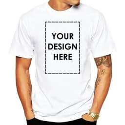 Custom Name Logo  Men's T Shirt Personnalisé  Cotton High Quality Mens 5xL