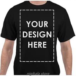 Custom Name Logo  Men's T Shirt Personnalisé  Cotton High Quality Mens 5xL