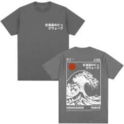Japanese Style Hokkaido Wave Graphic T-shirts Men Women Harajuku Fashion Vintage T Shirts Oversized Cotton Popular T-Shirt Gifts
