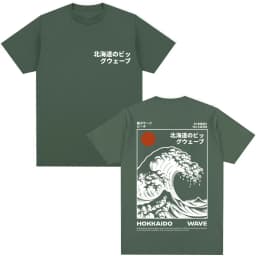 Japanese Style Hokkaido Wave Graphic T-shirts Men Women Harajuku Fashion Vintage T Shirts Oversized Cotton Popular T-Shirt Gifts