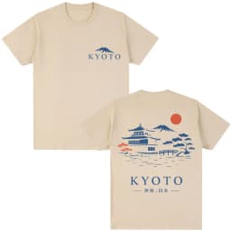 Japanese Style Hokkaido Wave Graphic T-shirts Men Women Harajuku Fashion Vintage T Shirts Oversized Cotton Popular T-Shirt Gifts