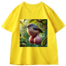 Ball Bird Gag Hoodie Men Women Fun Round-Neck Loose Short-Sleeve T-Shirt Streetwear Casual High-Quality T-Shirt Y2k Ins Clothes