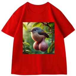 Ball Bird Gag Hoodie Men Women Fun Round-Neck Loose Short-Sleeve T-Shirt Streetwear Casual High-Quality T-Shirt Y2k Ins Clothes
