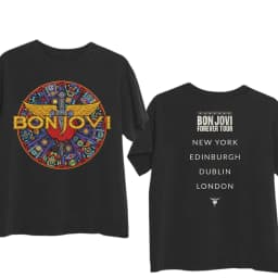 Bon Jovi 2026 Forever Tour Merch T-shirt Men Women Summer Cotton Clothes Oversized Short Sleeved Top Streetwear Unisex Y2k Cheap