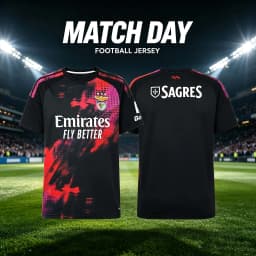2026-27 New Season Third Away Football Jersey Summer Men Abstract Pattern Benfica Lisboa Soccer Shirt Match Sports Clothing