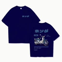 Fashion Loose T-Shirt Retro Summer Cartoon Anime Car Print Unisex Short Sleeve Round Neck Couple's Tee Youth T Shirts