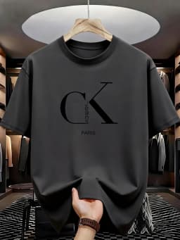 Men's T-shirt High Quality Funny letter Printed Casual Loose Streetwear Cool Men T Shirt O-neck Male Top Tees
