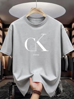 Men's T-shirt High Quality Funny letter Printed Casual Loose Streetwear Cool Men T Shirt O-neck Male Top Tees