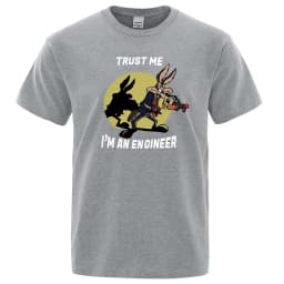 Men's Trust Me Im An Engineer T-shirt, Pure Cotton Vintage T-shirt, 2026 New Men's Cotton Tshirt ,men's Sports T-shirt