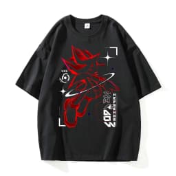 Men's T Shirt Vintage 90s Shadows Hedgehogs T-Shirts Fashion Summer Tees Y2K Basic Printed Cotton Tops Birthday Gift