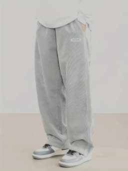 Men's corduroy loose European size hanging multi-functional casual straight leg pants, suitable for daily travel
