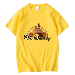 Summer Men T-shirt Cotton Blend Funny Malt Whiskey Print Summer Loose O-neck Cool T Shirt for Men Short Sleeve T-shirt Male Tee