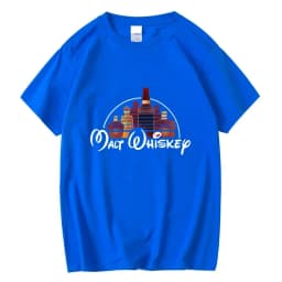 Summer Men T-shirt Cotton Blend Funny Malt Whiskey Print Summer Loose O-neck Cool T Shirt for Men Short Sleeve T-shirt Male Tee