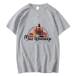 Summer Men T-shirt Cotton Blend Funny Malt Whiskey Print Summer Loose O-neck Cool T Shirt for Men Short Sleeve T-shirt Male Tee