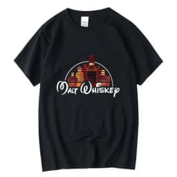 Summer Men T-shirt Cotton Blend Funny Malt Whiskey Print Summer Loose O-neck Cool T Shirt for Men Short Sleeve T-shirt Male Tee