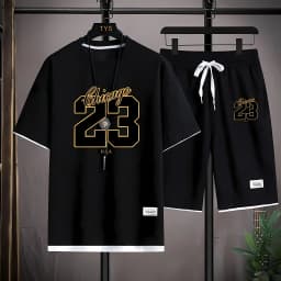 The 2025 Summer New Men's Set Features Street Fashion Casual Comfort Softness Breathability and 3D Digital Pattern Printing