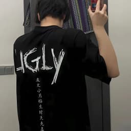 Uglyfacekid Hanzi Merch Graphic T-shirt Men Women Casual Funny Manga Clothing T Shirts Unisex Oversized Vintage Cotton T-shirts