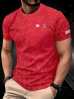 T Shirt for Man Men's Black and Golden Casual T-shirt Printed with "King" Crown + Arm Pattern Clothing Light Luxury Personality