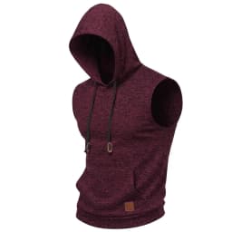 New Mens Sleeveless Hoodie Lightweight Hooded Mens Sweatshirt Vest Workout Luxury Clothes Tank Tops Fitness Hoodies for Men