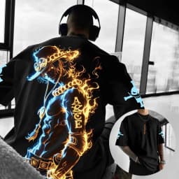 Anime One Piece Luffy Zoro Cotton Graphic T-shirt Men Women Streetwear Short Sleeve Loose Casual Top Summer Trendy Daily Wear