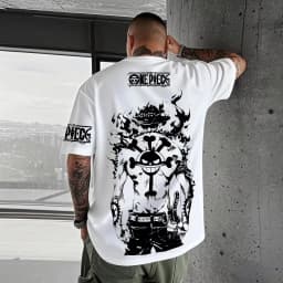 Anime One Piece Luffy Zoro Cotton Graphic T-shirt Men Women Streetwear Short Sleeve Loose Casual Top Summer Trendy Daily Wear