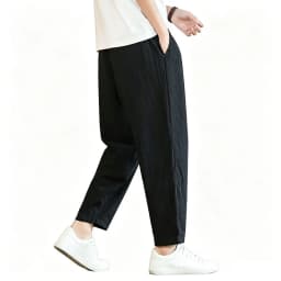 Men's Lightweight Ankel-Length Pants Solid Color Breathable Sweatpants Joggers Men Baggy Pants Streetwear Long Trousers Men
