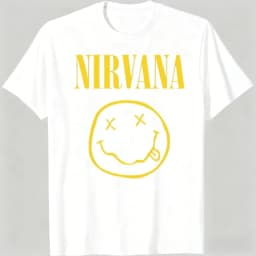 New Nirvana Rock Band Men's T-shirt Hip-Hop Style Men's and Women's Oversized Y2K Tee Casual Loose Outdoor Street Unisex Clothes