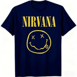 New Nirvana Rock Band Men's T-shirt Hip-Hop Style Men's and Women's Oversized Y2K Tee Casual Loose Outdoor Street Unisex Clothes
