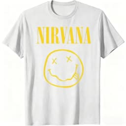 New Nirvana Rock Band Men's T-shirt Hip-Hop Style Men's and Women's Oversized Y2K Tee Casual Loose Outdoor Street Unisex Clothes