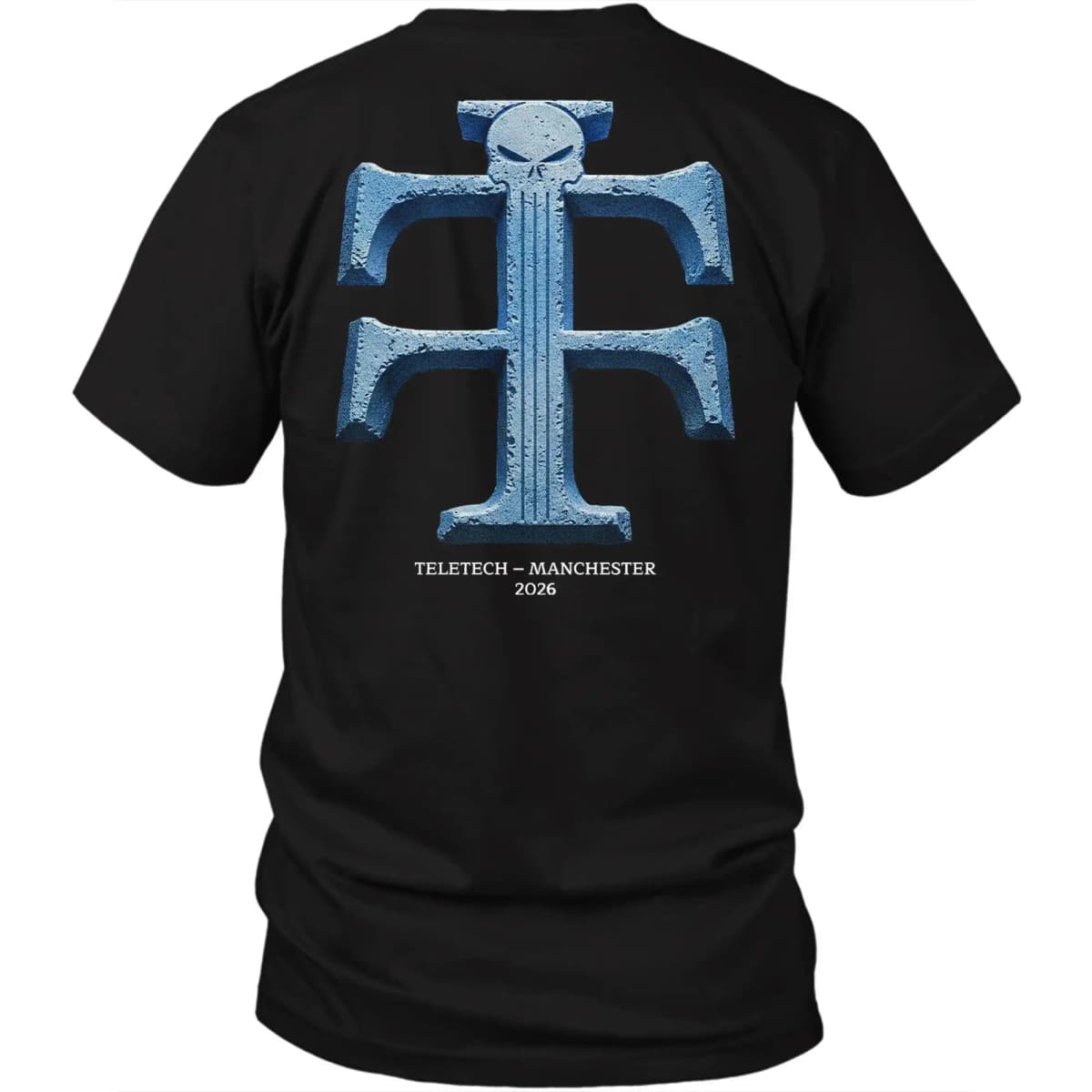 Teletech Manchester 2026 Back Print Tshirt Techno Rave Electronic Music Oversized Unisex Short Sleeve Cotton Graphic Tee