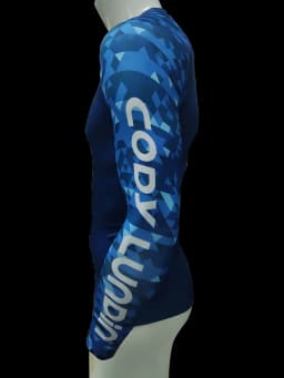 Surfing Swimming Diving T-Shirts Compression Long Rash Guard Swimwear Men's UV Protection Surf Clothing Beach Floatsuit Tops