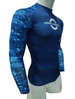 Surfing Swimming Diving T-Shirts Compression Long Rash Guard Swimwear Men's UV Protection Surf Clothing Beach Floatsuit Tops