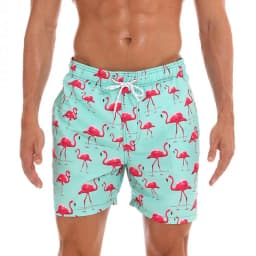 Men's Simple Vertical Striped 3D Print Summer Outdoor Beach Shorts Swim Trunks Breathable Quick-Drying Casual Sports Pants