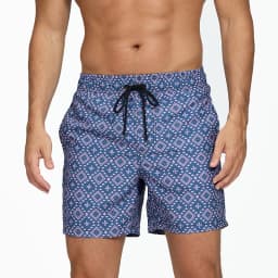 Men's Simple Vertical Striped 3D Print Summer Outdoor Beach Shorts Swim Trunks Breathable Quick-Drying Casual Sports Pants