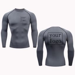 New Custom Compression T Shirt Your Design Logo Top Men Women Print Original Design Tshirts Jogging Workout Gym Quick Dry Tshirt