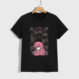 High Quality Pure Cotton T-shirt Kessoku Band Print Tshirt Men Women Daily Casual Comfort Tees Japan Anime Short Sleeve Top