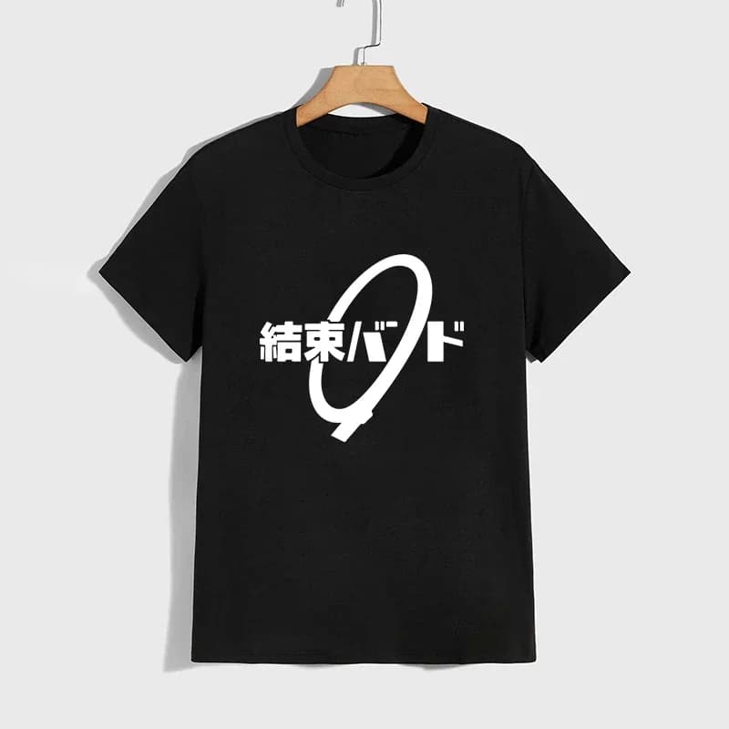 High Quality Pure Cotton T-shirt Kessoku Band Print Tshirt Men Women Daily Casual Comfort Tees Japan Anime Short Sleeve Top