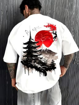 Men Summer Short-sleeved Casual T-shirt with Comfortable Breathable Soft Fabric Featuring A Street Style Retro Minimalist Design