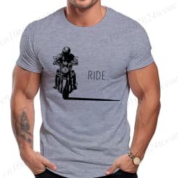 Men's Casual Motorcycle Graphic T-Shirts Man Street Summer Harajuku Tshirt Motorbike Racer Vintage Retro Bike T-Shirts Top Gift