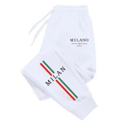 2026 Hot Sale Milan City Printed Jogger Pants Men Women Autumn Winter Casual High Quality Outdoor Running Sports Casual Pants