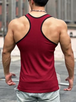 New Summer Men's Vest Striped Men's Sports Vest Underwear Bodybuilding Clothes Gym Vest Men's Fitness Sleeveless Shirt