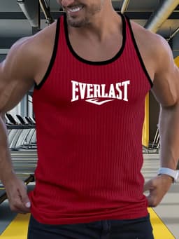 New Summer Men's Vest Striped Men's Sports Vest Underwear Bodybuilding Clothes Gym Vest Men's Fitness Sleeveless Shirt