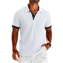 Summer Mens Short Sleeve Polo Shirt Lightweight Lapel Tshirts Breathable Sport T-shirts for Men Sports Solid Streetwear Cool Top