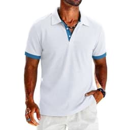Summer Mens Short Sleeve Polo Shirt Lightweight Lapel Tshirts Breathable Sport T-shirts for Men Sports Solid Streetwear Cool Top