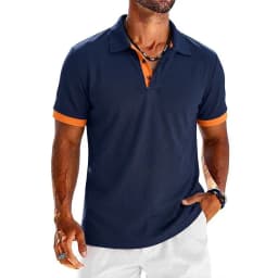 Summer Mens Short Sleeve Polo Shirt Lightweight Lapel Tshirts Breathable Sport T-shirts for Men Sports Solid Streetwear Cool Top