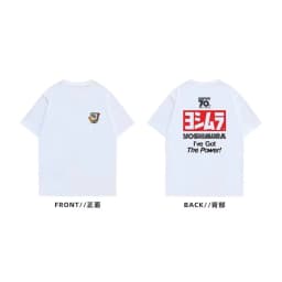 Yoshimura Exhaust 70th Motorcycle Modified Printed T-shirt Men Women Short Sleeve Cotton T-shirt Men's T-shirts 2026 Summer New