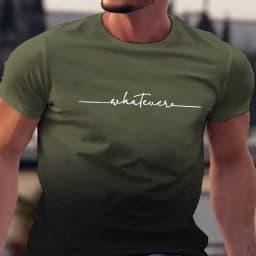 Summer Men's Clothing Whatever Print Short Sleeve Men Trend Products Sports Top Gym Tee Quick Dry T Shirt Male Gradient T Shirts